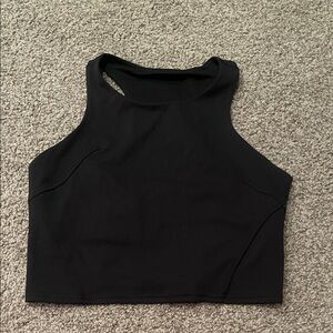 Black Lululemon exercise tank